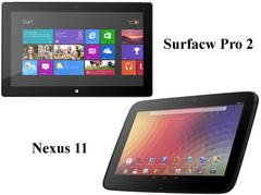google nexus 11 specs and features comparison with microsoft surface pro 2