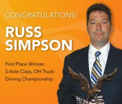 holland professional driver russ simpson wins division title at ohio truck driving competition